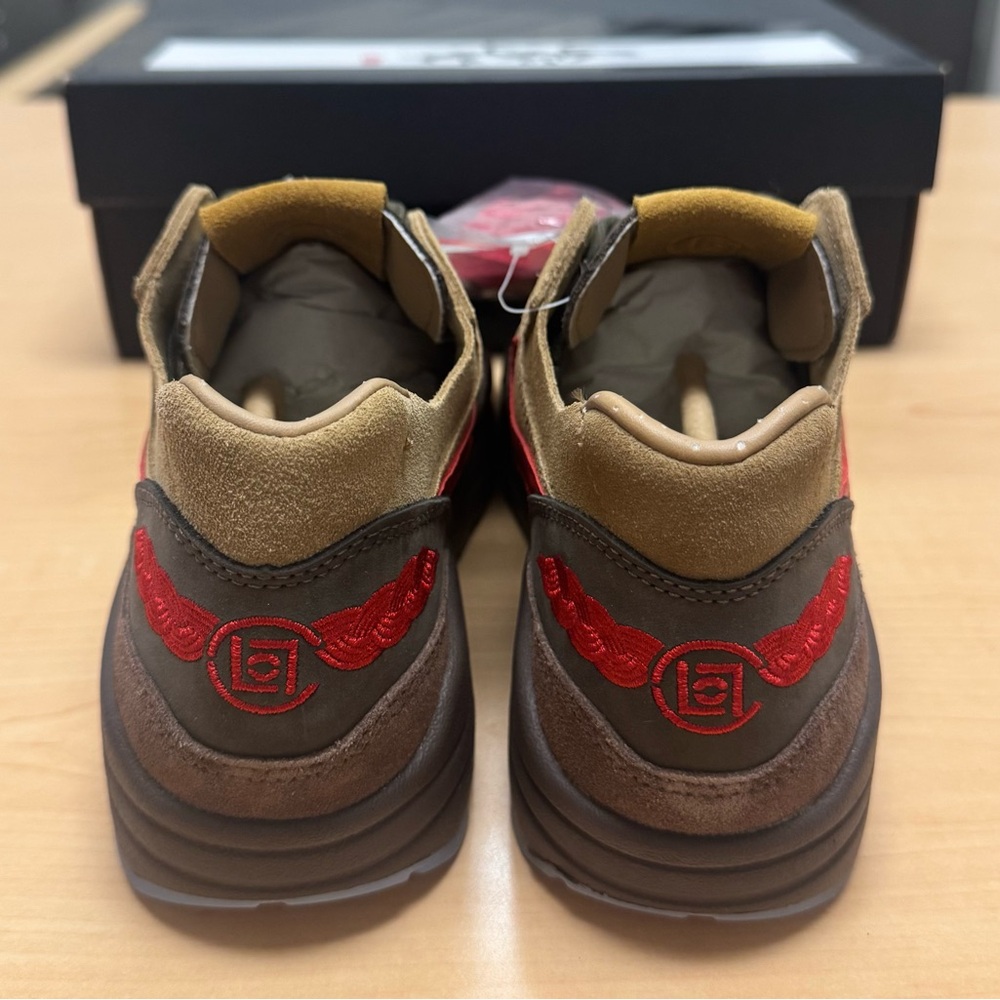 Nike Air Max 1 Sneakers - Brown and Red CLOT ‘Kiss of Death’ Men’s 5.5 Women’s 7 - Picture 4 of 7